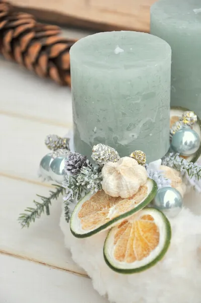 Adventný veniec s limetkami – foto 3