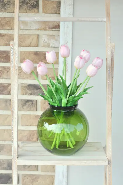 Ružový tulipán, umelý – foto 2