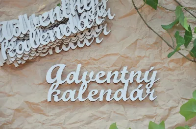 Drevený výrez, Adventný kalendár – foto 2